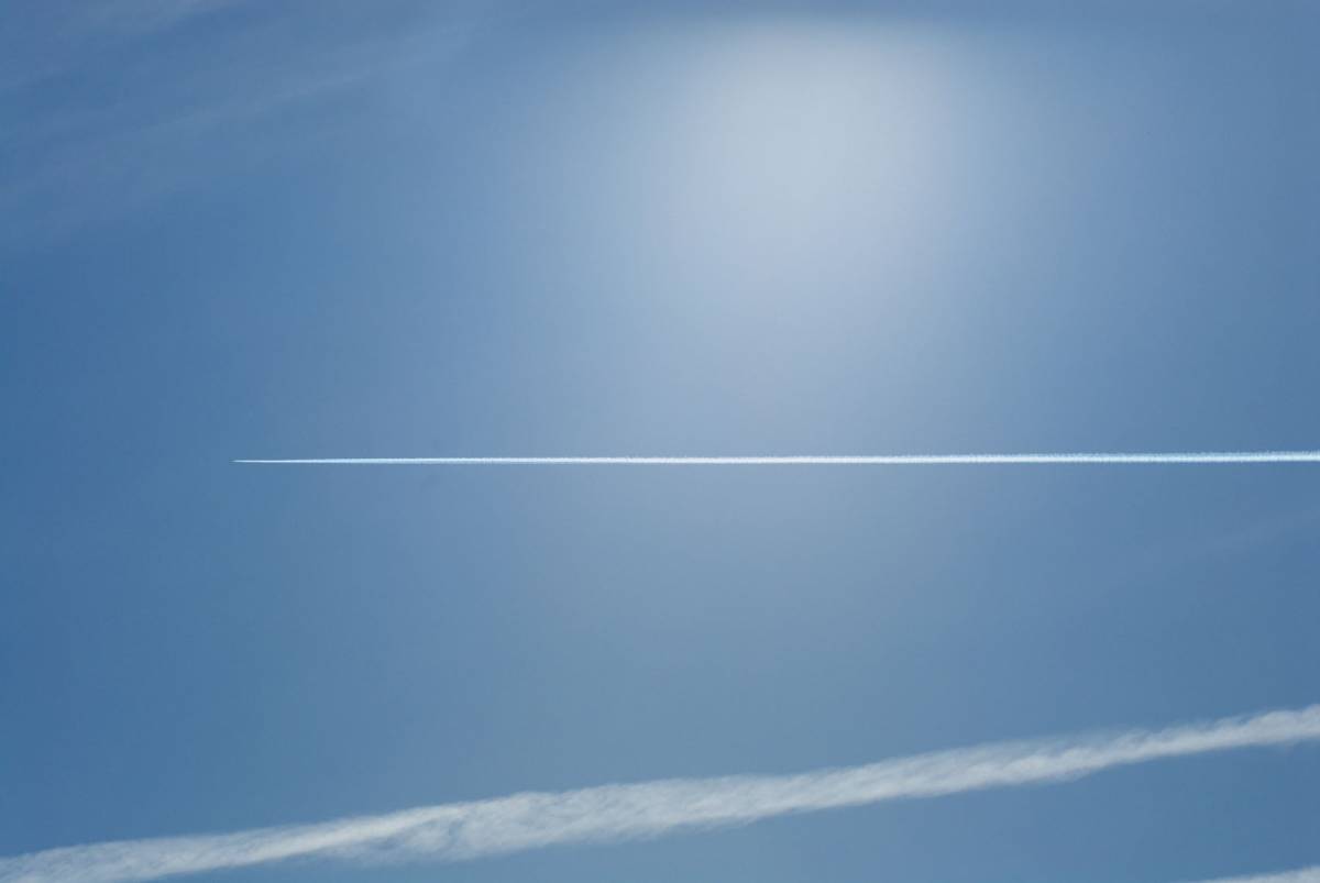 Linje efter flygplan