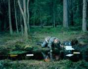 Midway life´s journey I was made aware That I had strayed into a dark forest, And the right path apperared not anywhere.